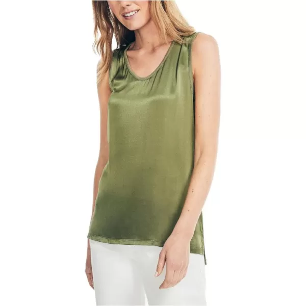 Nautica Womens Satin Tank TopOlivine