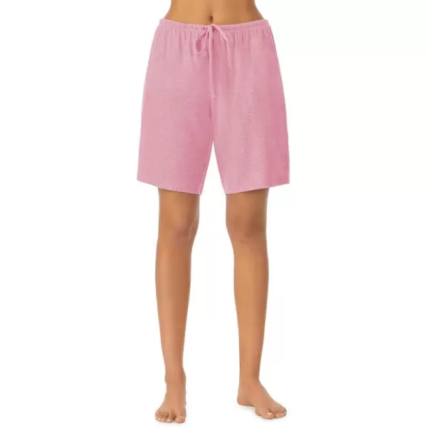 Nautica Womens Sleepwear Cotton Jersey Knit Pajama Bermuda Sleep Shorts Regular and Plus SizeHeather Pink