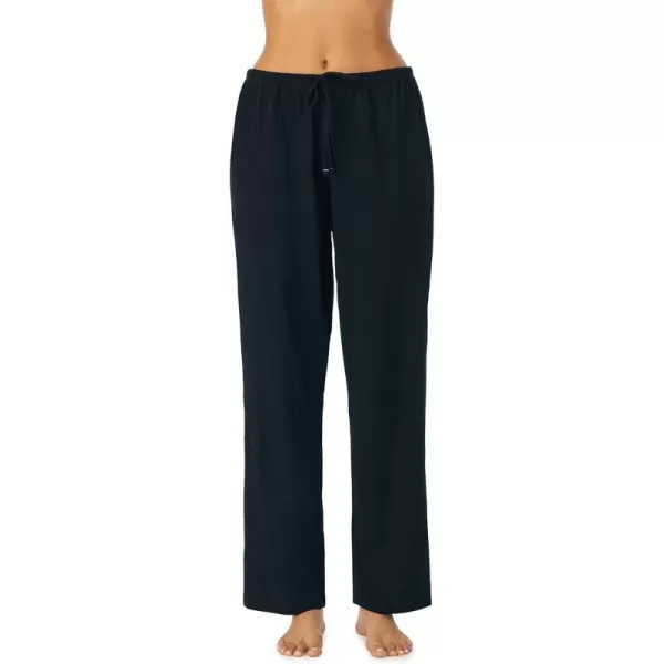 Nautica Womens Sleepwear Cotton Jersey Knit Pajama Sleep Pants Regular and Plus SizeBlack