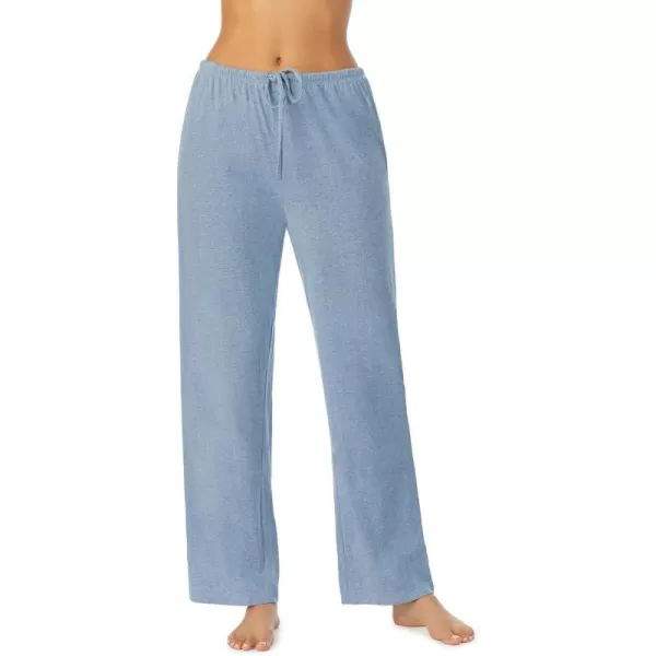 Nautica Womens Sleepwear Cotton Jersey Knit Pajama Sleep Pants Regular and Plus SizeHeather Blue