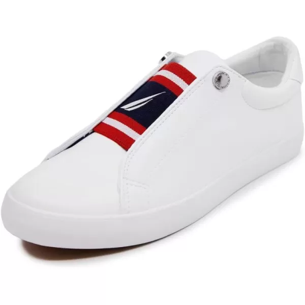 Nautica Womens SlipOn Shoes Fashionable and Comfortable Sneakers with Casual EleganceNitarawhite