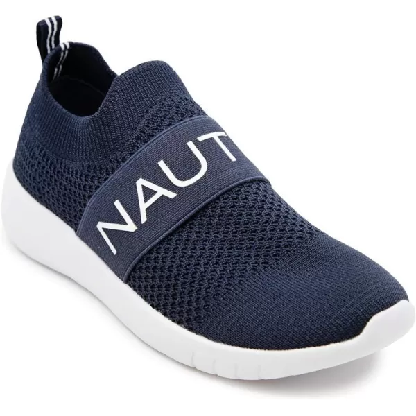 Nautica Womens SlipOn Sneakers  Comfortable Running Shoes Stylish  Easy to Wear  Perfect for Everyday WearNavy Knit