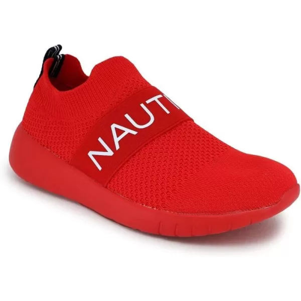 Nautica Womens SlipOn Sneakers  Comfortable Running Shoes Stylish  Easy to Wear  Perfect for Everyday WearRed Mono