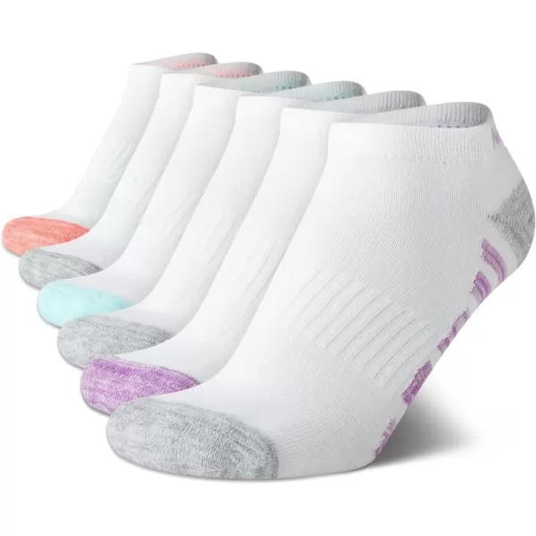 Nautica Womens Socks  Athletic Cushion Low Cut Socks 6 PackWhite Assortment