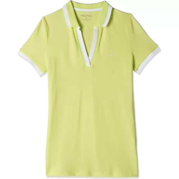 Nautica Womens Stretch Cotton Polo ShirtSlice of Lime