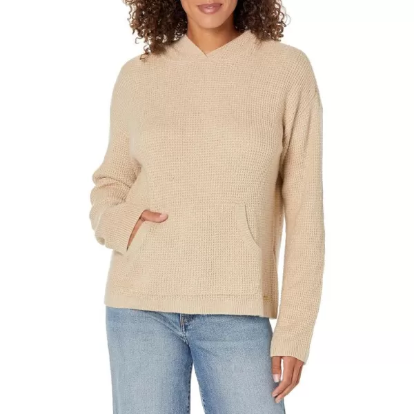 Nautica Womens Sustainably Crafted Thermal Pullover HoodieOxford Tan