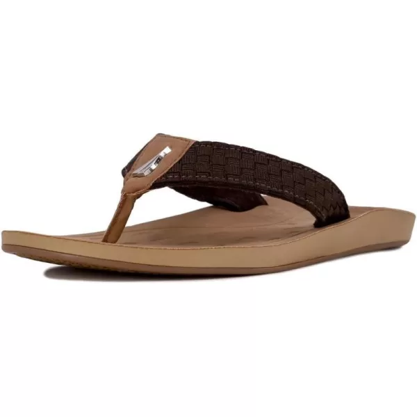 Nautica Womens Thong Strap Sandal FlipFlop Boat SlideNew Gulfbrown