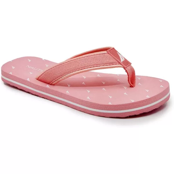 Nautica Womens Thong Strap Sandal FlipFlop Boat SlidePink