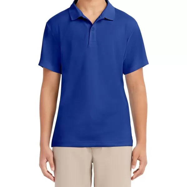 Nautica Young Mens Uniform Short Sleeve Performance PoloRoyal Blue