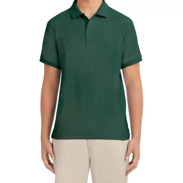 Nautica Young Mens Uniform Short Sleeve Stretch Pique PoloHunter