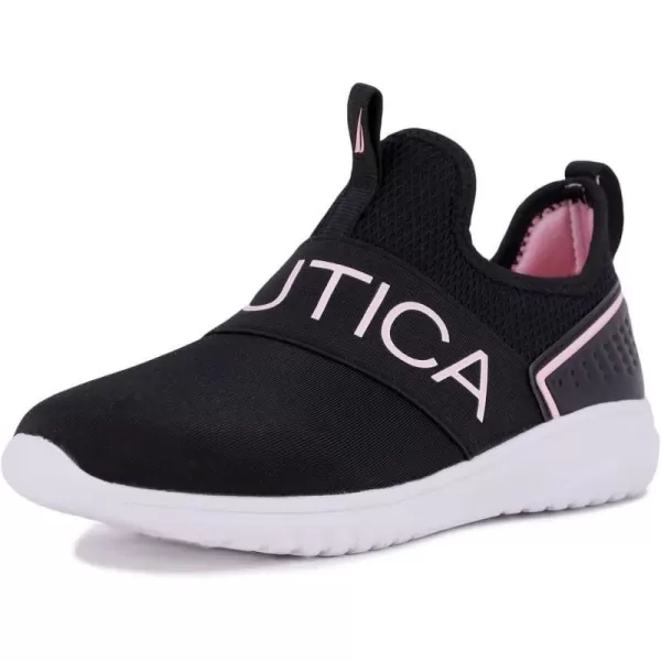 Nautica Youth Girls SlipOn Athletic Sneakers  Stylish Running and Tennis Shoes for Little and Big KidsAloiseblack Peony