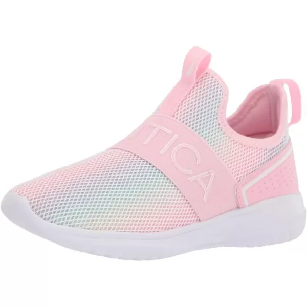 Nautica Youth Girls SlipOn Athletic Sneakers  Stylish Running and Tennis Shoes for Little and Big KidsAloisemulti Pink