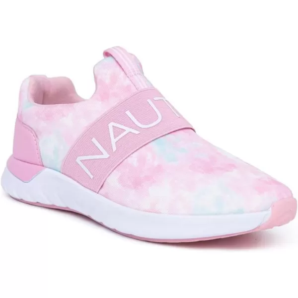 Nautica Youth Girls SlipOn Athletic Sneakers  Stylish Running and Tennis Shoes for Little and Big KidsPink Blue Sponge