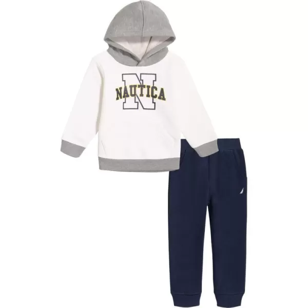 Nautica babyboys 2 Pieces Jogger SetMarshmallowHeatherNavy Blazer