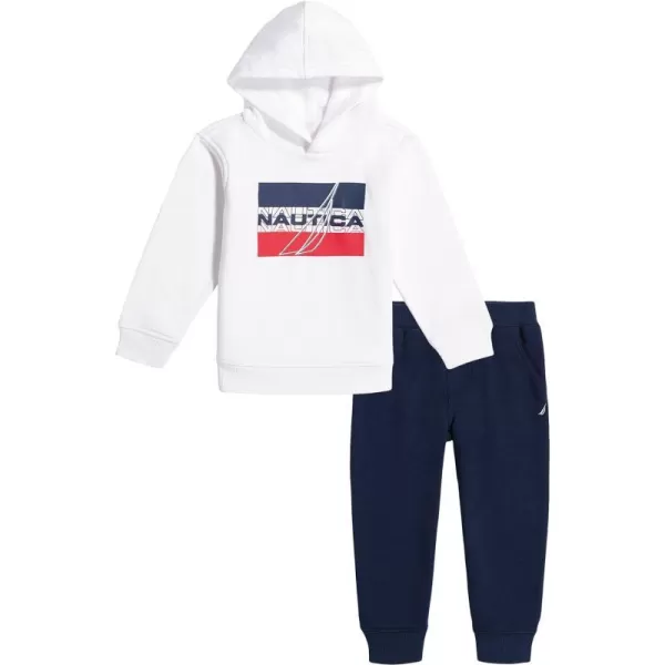 Nautica babyboys 2 Pieces Jogger SetNavy BlazerBarbados CherryWhite