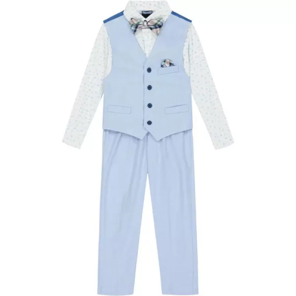 Nautica boys 4piece Vest Set With Dress Shirt Tie Vest and PantsEnglish Blue