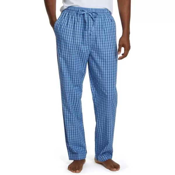 Nautica mens Soft Woven 100 Cotton Elastic Waistband Sleep Pajama PantFrench Blue