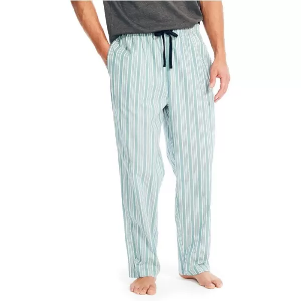 Nautica mens Striped Poplin Sleep PantBlue Breton