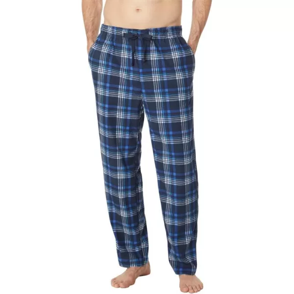 Nautica mens Sustainably Crafted Plaid Fleece Sleep PantNavy