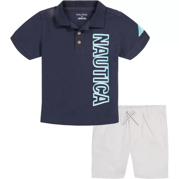 boys 2 Pieces Polo Short SetNavy Blazer