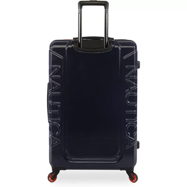 NAUTICA Birch Hardside Spinner Luggage NavyOrange CarryOn 21InchNavyOrange