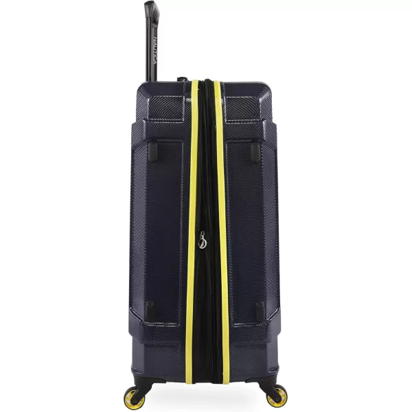 Nautica Maker Hardside Spinner Luggage lightweight NavyYellow CarryOn 21InchNavyYellow