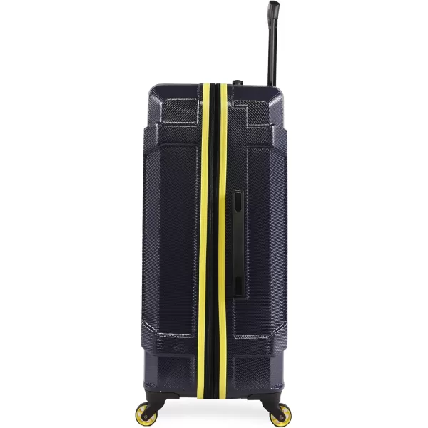 Nautica Maker Hardside Spinner Luggage lightweight NavyYellow CarryOn 21InchNavyYellow