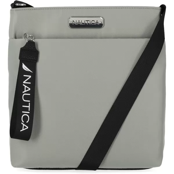 Nautica Womens Diver Nylon Small Womens Crossbody Bag Purse with Adjustable Shoulder StrapDoveGrey