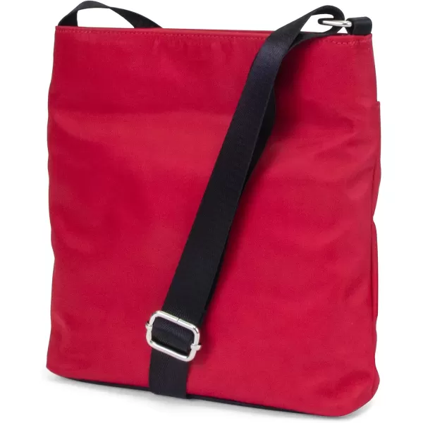 Nautica Womens Diver Nylon Small Womens Crossbody Bag Purse with Adjustable Shoulder StrapRed