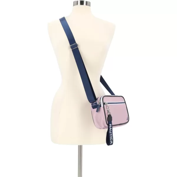 Nautica Womens High Seas Camera CrossbodyLilac Rose