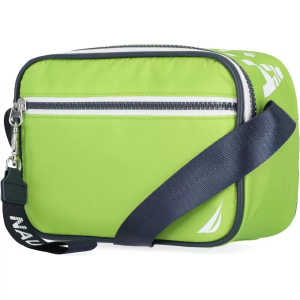 Nautica Womens High Seas Camera CrossbodyLime