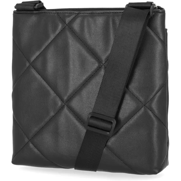 Nautica Womens Lakeside Signature Jaquard North South Crossbody BagBlack Marquise Quilt