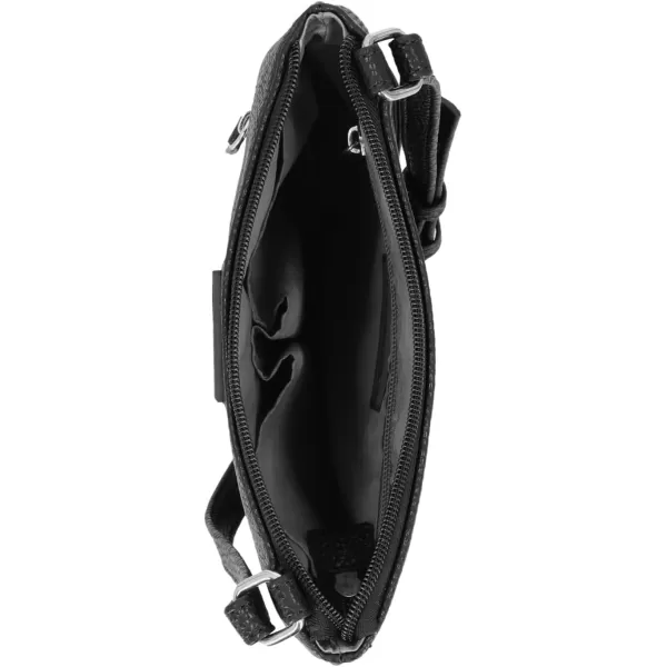 Nautica Womens Lakeside Signature Jaquard North South Crossbody BagBlack Out and About