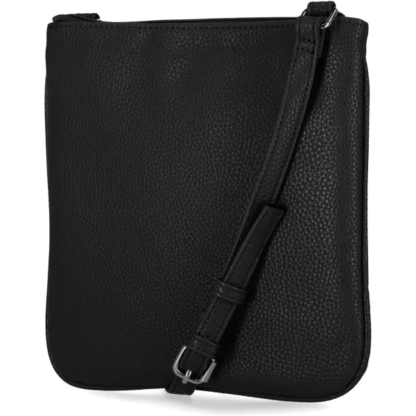 Nautica Womens Lakeside Signature Jaquard North South Crossbody BagBlack Out and About