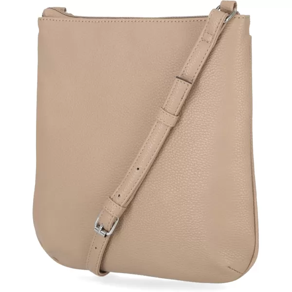 Nautica Womens Lakeside Signature Jaquard North South Crossbody BagMushroom Bannerman