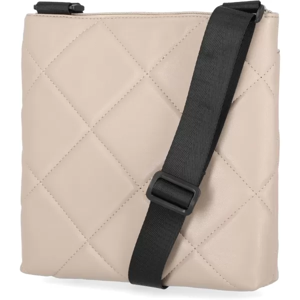 Nautica Womens Lakeside Signature Jaquard North South Crossbody BagMushroom Marquise Quilt