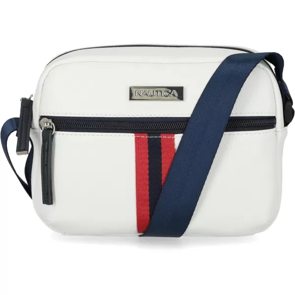 Nautica Womens Nautica Candid Camera Adjustable Crossbody BagBowline White