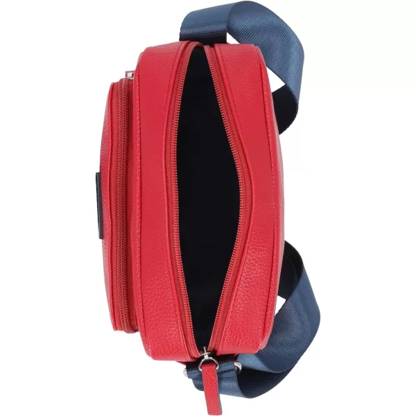 Nautica Womens Out and About Adjustable Crossbody Bag PurseRed