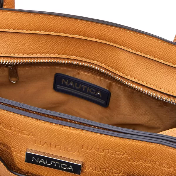 Nautica Womens Sandy Jr Top Handel Satchel with Removable Crossbody StrapCamel