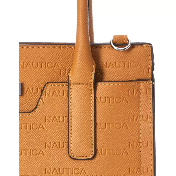 Nautica Womens Sandy Jr Top Handel Satchel with Removable Crossbody StrapCamel