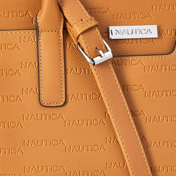 Nautica Womens Sandy Jr Top Handel Satchel with Removable Crossbody StrapCamel