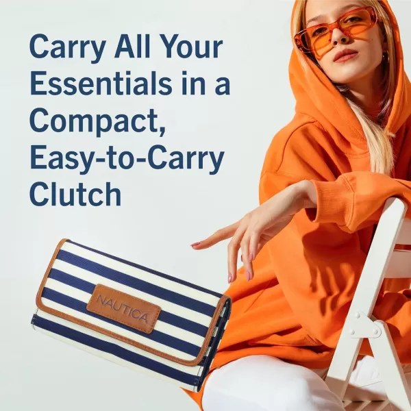 Nautica Womens The Perfect CarryAll Money Manager Wallet Oraganizer with RFID Blocking WalletLavendula