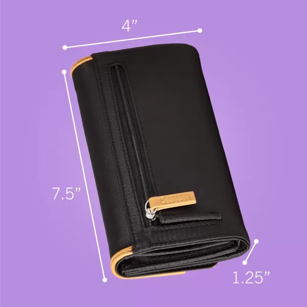 Nautica Womens The Perfect CarryAll Money Manager Wallet Oraganizer with RFID Blocking WalletLavendula