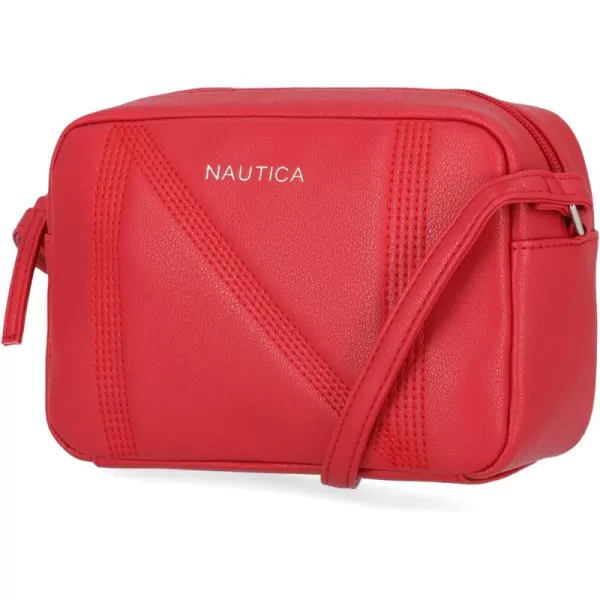 Nautica Womens Nautica Candid Camera Adjustable Crossbody BagBright Red