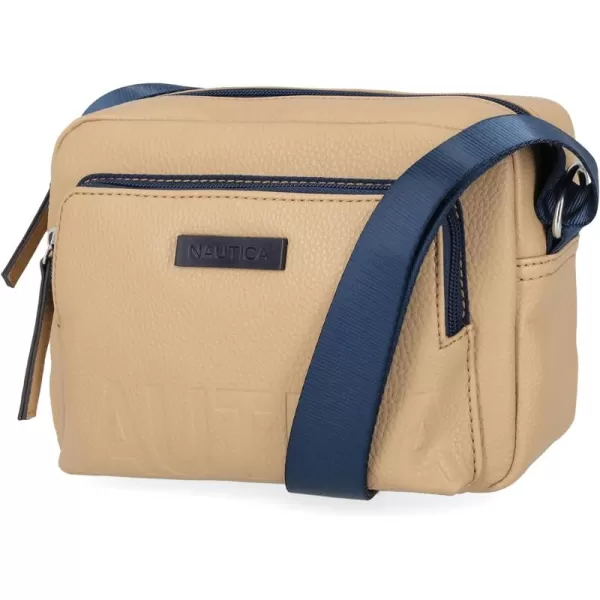 Nautica Womens Out and About Adjustable Crossbody Bag PurseSand