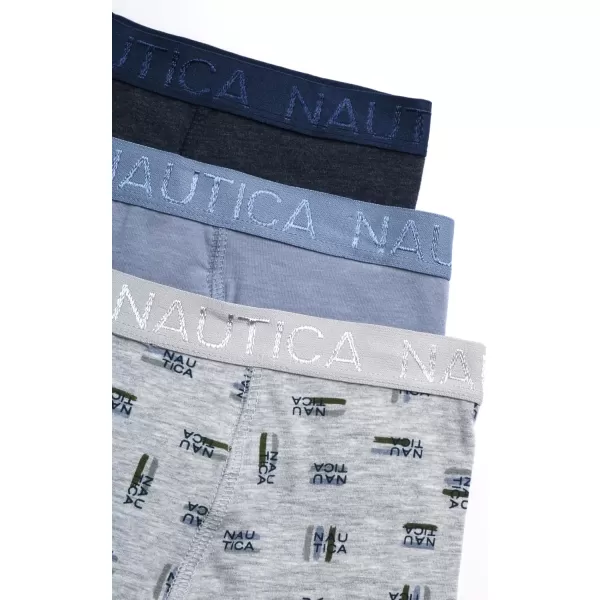 imageNautica Boys Boxer Briefs  3 Pack6 Pack Soft Casual Stretch Boys Cotton Boxer Briefs  Kids Underwear Boys Boxers 418Heather IconDusk HeatherNavy Heather3pk