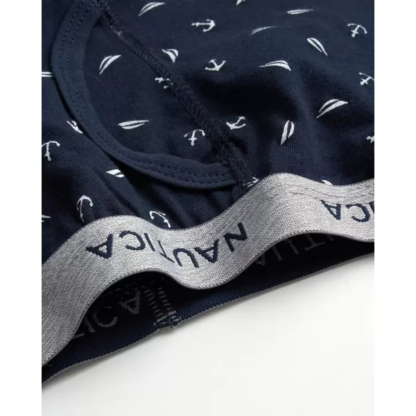 imageNautica Boys Boxer Briefs  3 Pack6 Pack Soft Casual Stretch Boys Cotton Boxer Briefs  Kids Underwear Boys Boxers 418NavyMedium Heather3pk