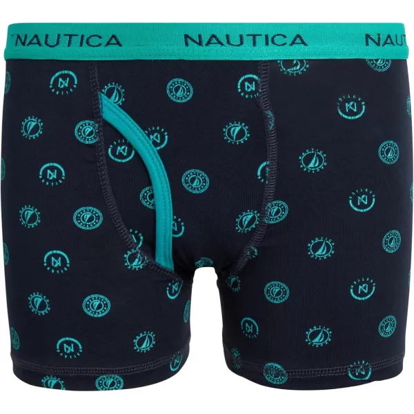 imageNautica Boys Boxer Briefs  3 Pack6 Pack Soft Casual Stretch Boys Cotton Boxer Briefs  Kids Underwear Boys Boxers 418TurquoiseHeather Grey3pk