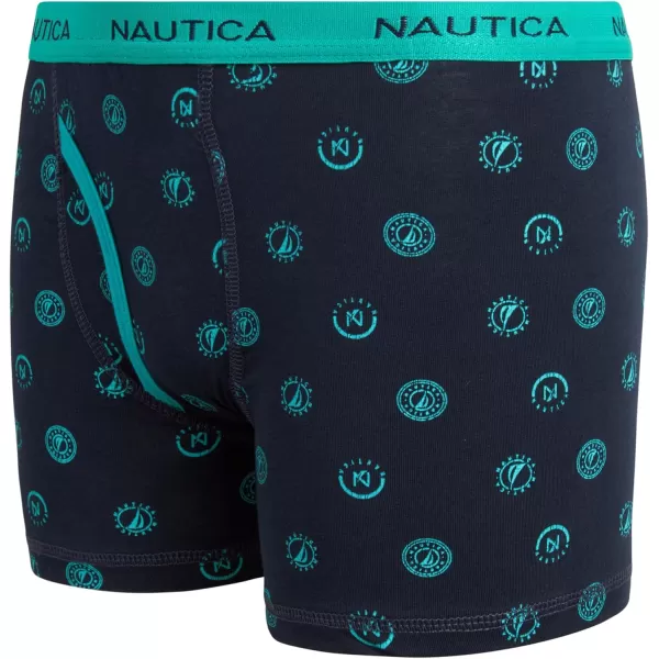 imageNautica Boys Boxer Briefs  3 Pack6 Pack Soft Casual Stretch Boys Cotton Boxer Briefs  Kids Underwear Boys Boxers 418TurquoiseHeather Grey3pk