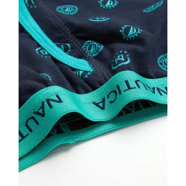 imageNautica Boys Boxer Briefs  3 Pack6 Pack Soft Casual Stretch Boys Cotton Boxer Briefs  Kids Underwear Boys Boxers 418TurquoiseHeather Grey3pk